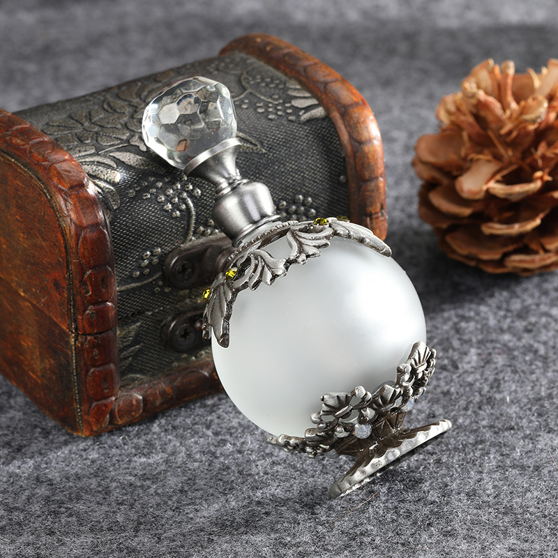 Botol parfum kaca logam perak  - Perfume Fragrance Holder ulasan dan harga