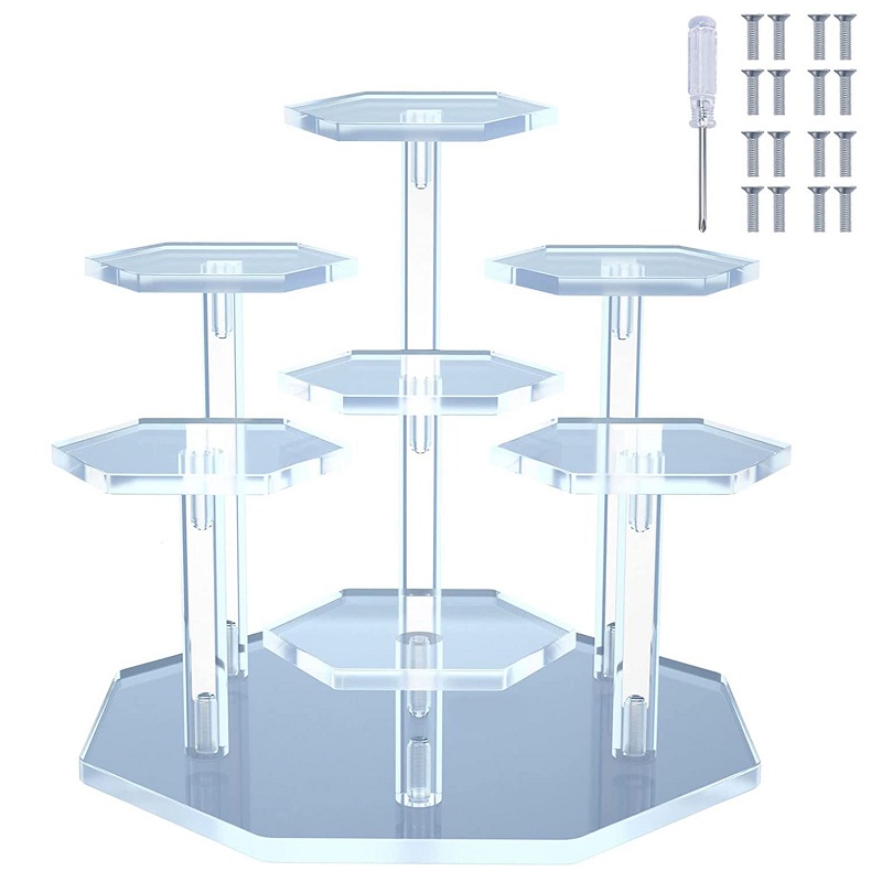 7-Tier Bening Acrylic Display  - Perfume Fragrance Holder ulasan dan harga