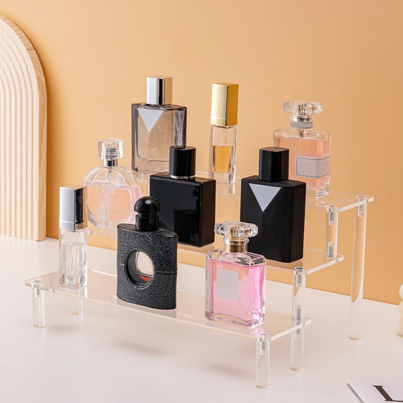 Rak Display Akrilik 1-4 Tingka - Perfume Fragrance Holder ulasan dan harga