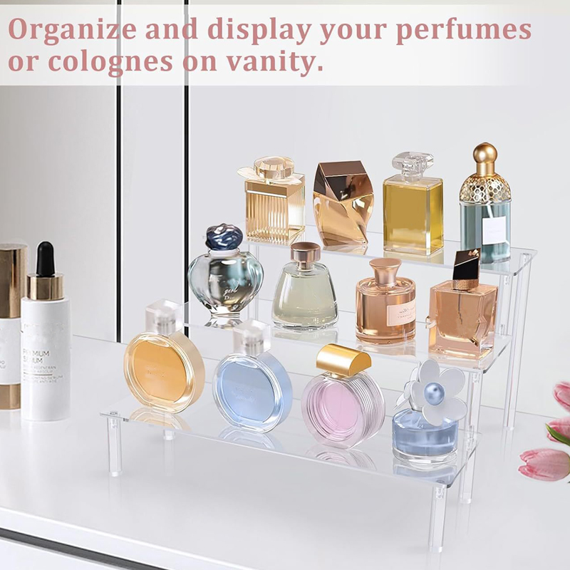 Rak Display Akrilik 1-4 Tingka - Perfume Fragrance Holder ulasan dan harga