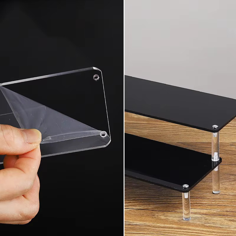 Rak Pajangan Akrilik Hitam Ber - Perfume Fragrance Holder ulasan dan harga